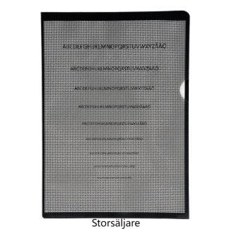 Privacy Folder med svart baksida