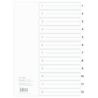 Register 1-12, plast