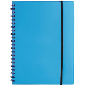 Anteckningsbok A4, plastomslag, blå, linjerat