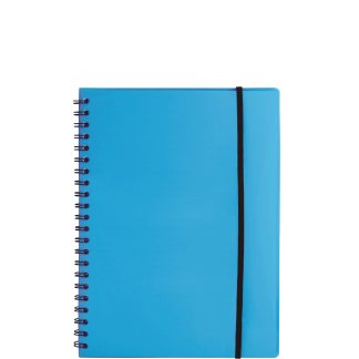 Anteckningsbok A5, plastomslag, blå, linjerat