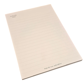 Konferensblock A5, linjerat, för konferens och möten