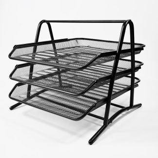 Brevkorg 3-fack Svart