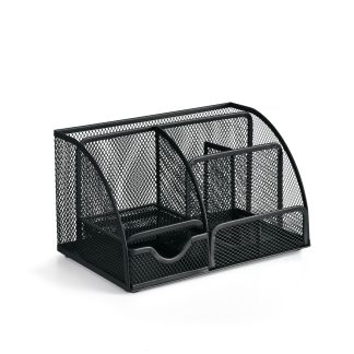 Skrivbordsorganiserare 6 Fack Svart