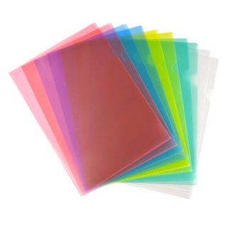 Kontorsmapp, 10-pack, A4, sorterade färger (budget)